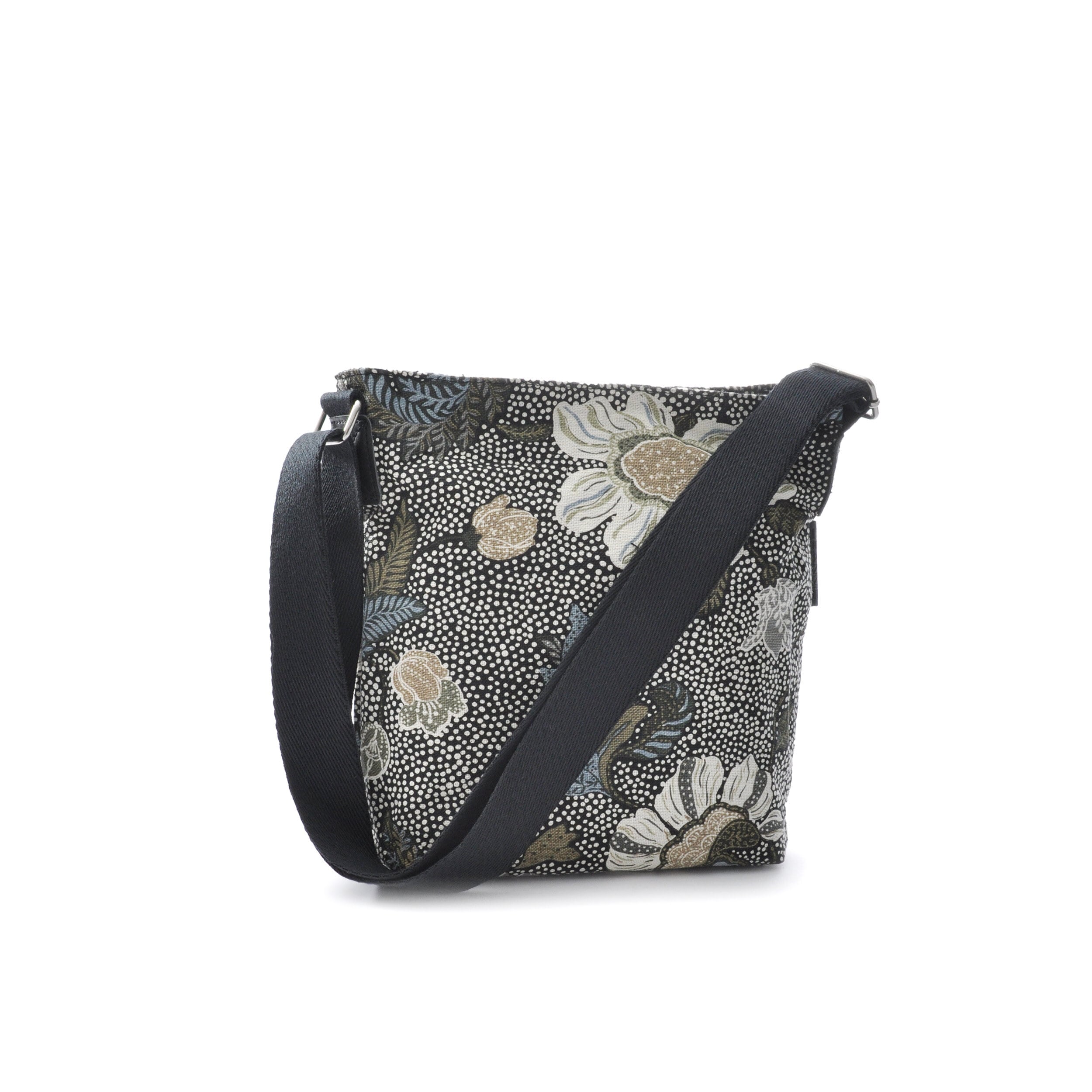 Ceannis Small Shoulder Bag Flower Linen