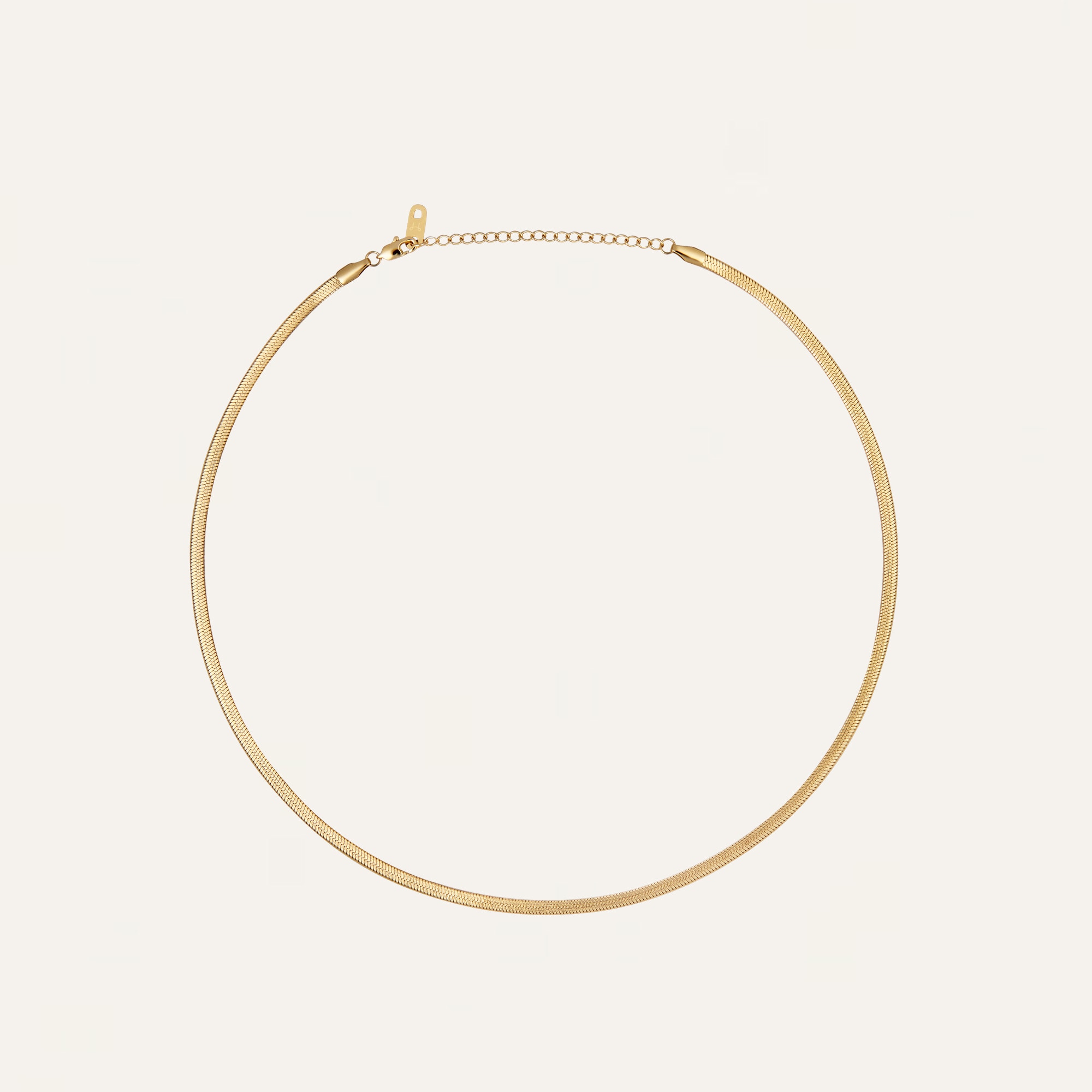 Mockberg Thin Snake Necklace Gold